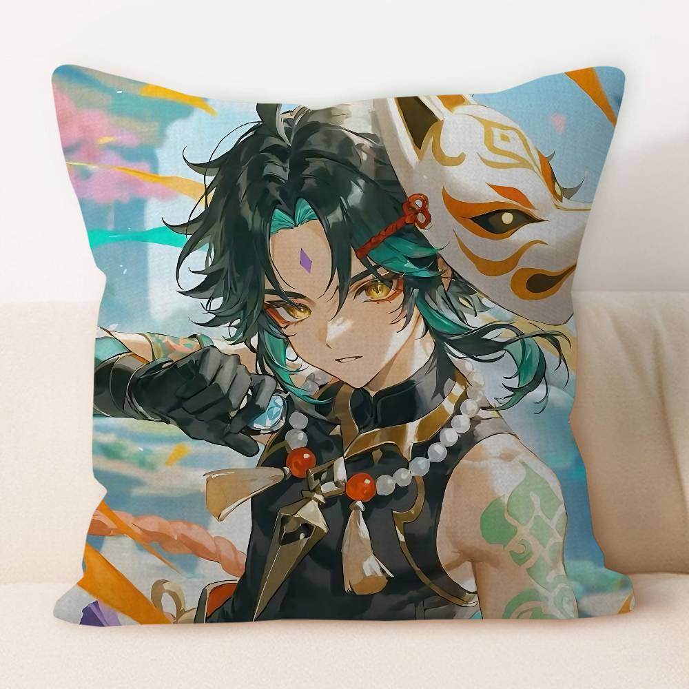 

Xiao Cartoon Pillow Cover Design Cushion Cover Decor Holiday Decorati 12x12Inch