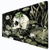 Frog Skull Lotus Pond TCG Playmat, 24"X14" Magic Play Mat PC Gamer Laptop Mousepad MTG Tabletop Accessories Trading Card Games