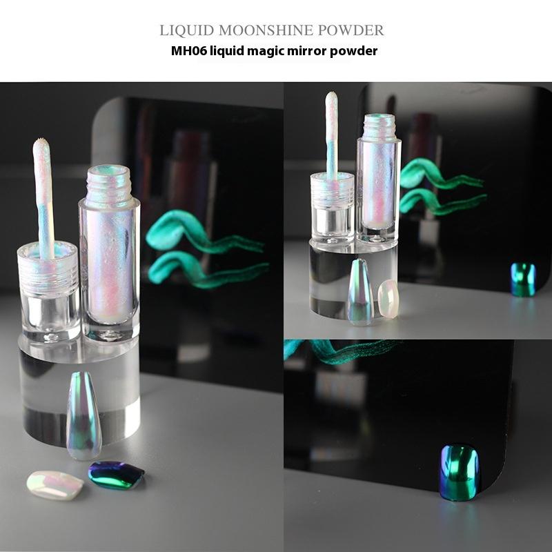 

Magic Liquid Aurora Mirror Liquid Corrugated Hook Edge Nail Polish Glue Glue Lasting Color Nail Art Special Paint