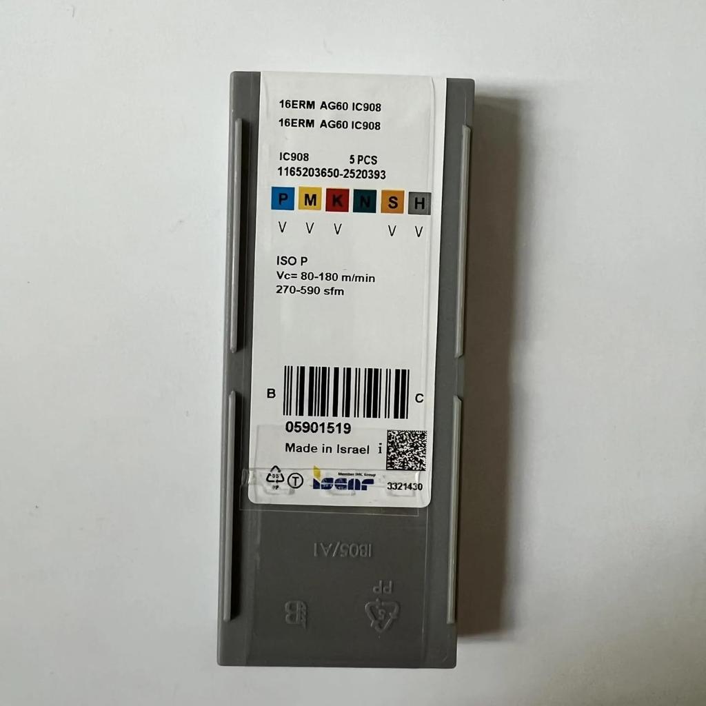 Original / 16ERMAG60 IC908 /Industrial indexable Carbide Inserts 10 PCS