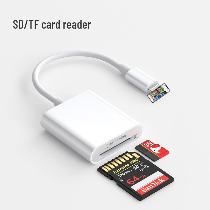 5-in-1 Type-C Card Reader: SD, USB, Apple, Android, OTG Compatible