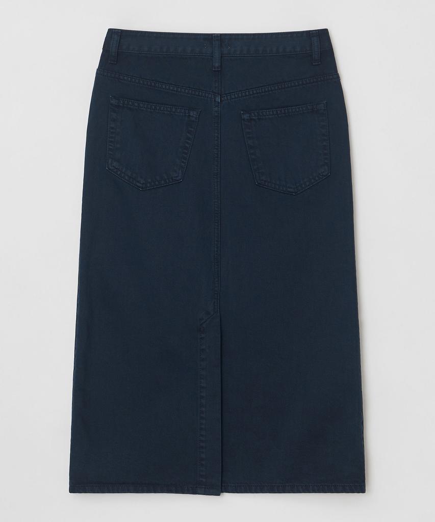 Jeonggamseutyudio Pigment Dyed Denim Long Skirt_2 Color