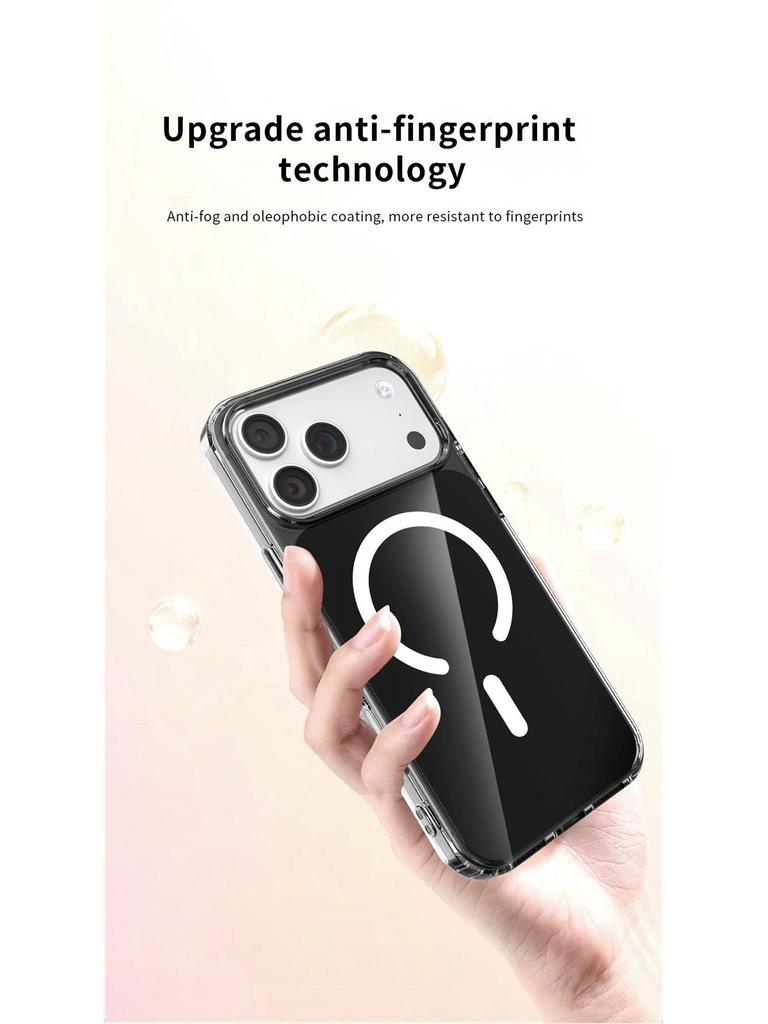 Custodia Colorata Magnetica per iPhone 17: Compatibile con iPhone 12 fino a 16, Design Trasparente per Uso Transfrontaliero e Internazionale