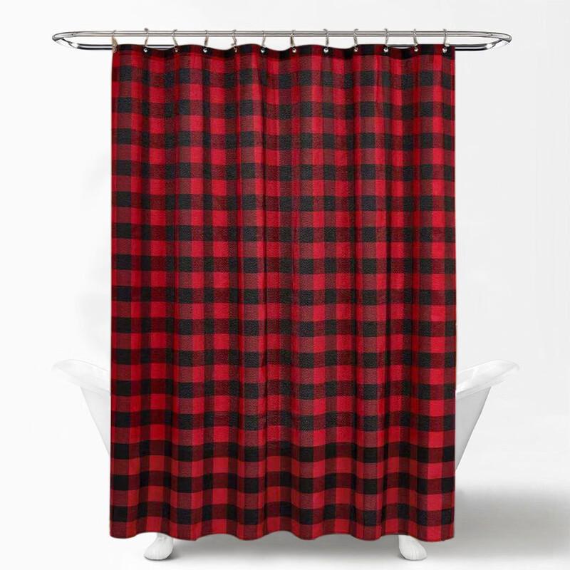 LISM Printed Polyester Shower Curtain