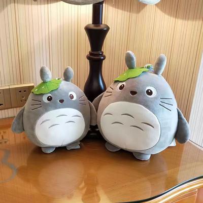Můj soused Totoro Roztomilý plyšový kočka Japonská anime figurka panenka plyšová hračka Totoro s lotosovým listem Hračky pro děti Dárek k narozeninám Vánocům