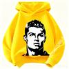 Boys Cristiano Ronaldo Hoodie CR7 Football Player Graphic Hooded Sweatshirt Kids Casual Long Sleeve Sport Pullover