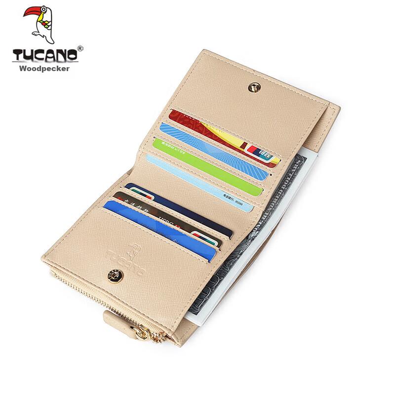 TUCANO Women's Wallet, Card Holder, Leather Purse, Brown