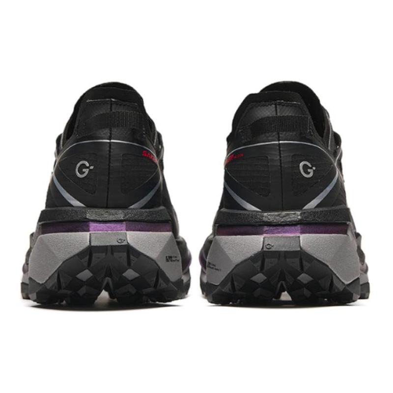 Anta Cushioned Wear Resistant Breathable Rebound Low Top Running Shoes Men's Black Sneakers 112416602A-7