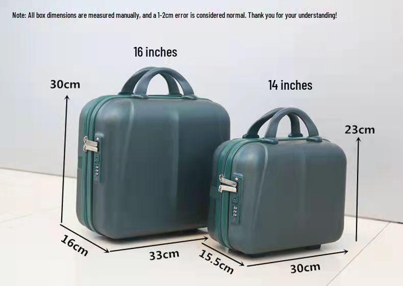 Valigetta Trucco Portatile Stile Coreano, Logo Personalizzabile, Borsa da Viaggio 14" e 16".