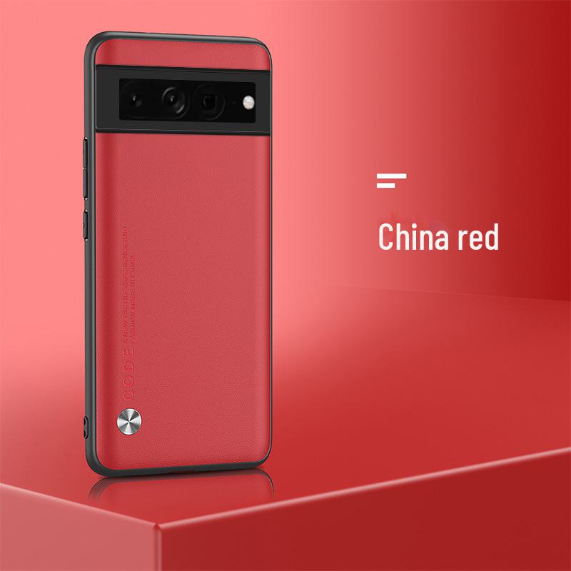 Kreativní kožený obal na telefon pro Google Pixel 7 Pro & 6A; Jednobarevné, Jednoduchý design, Ochranný kryt