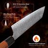 F.YOUNG 8.2-inch Japanese Kiritsuke Knife Damascus Steel Kitchen Chef Knives Sharp Professional Cleaver Hand Forged Cooking Tool