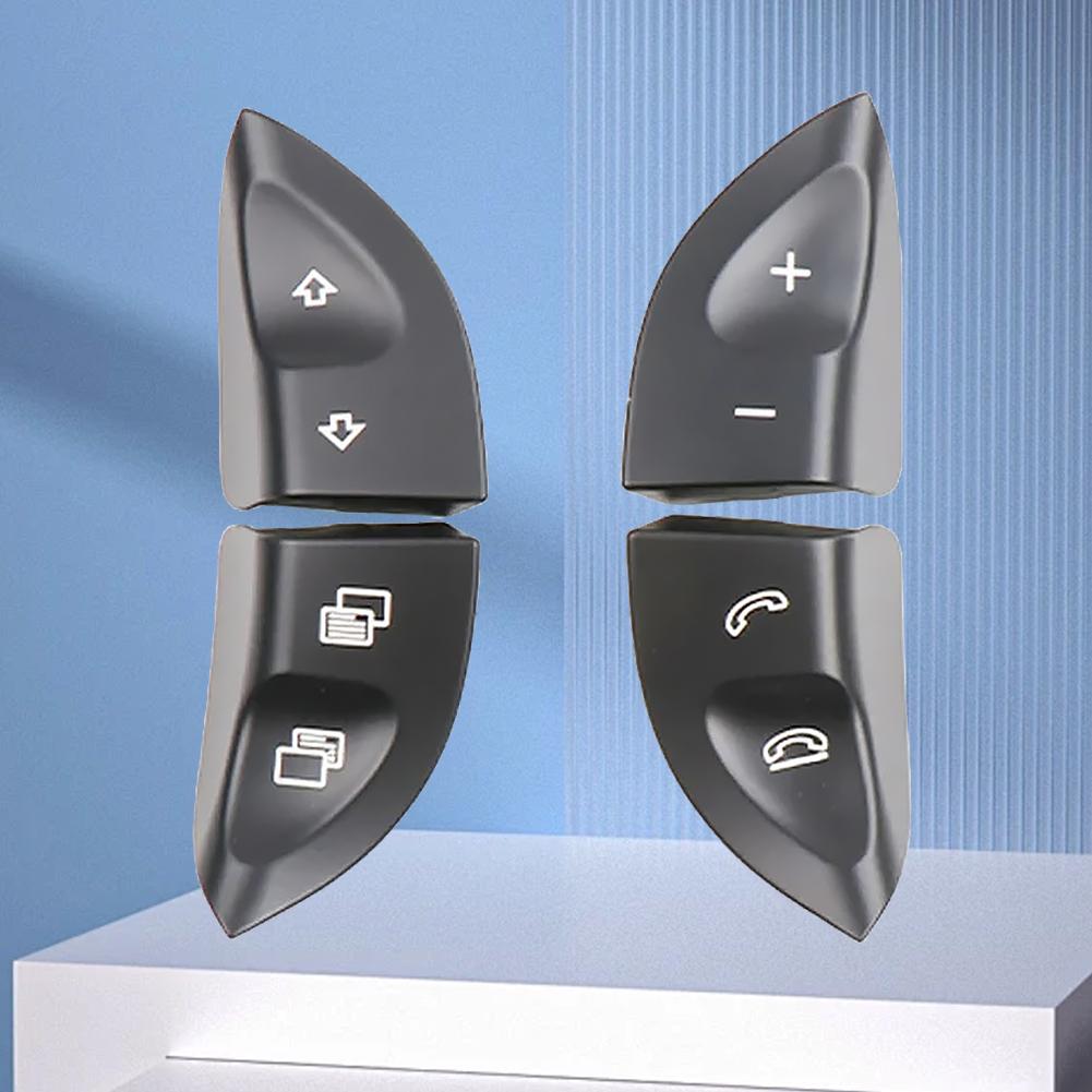 Left Right Steering Wheel Buttons Switch Car Steering Wheel Switch Control Buttons Cover for Mercedes-Benz S CL Class W220 W215