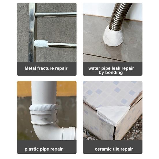 DIY Repair Tool 1/2 Sets 100G Steel Reinforced Epoxy Putty with Scraper, Gloves, Sculpt Clay for Cracks, Strong Bonding Adhesive Leak Fix, Filling,