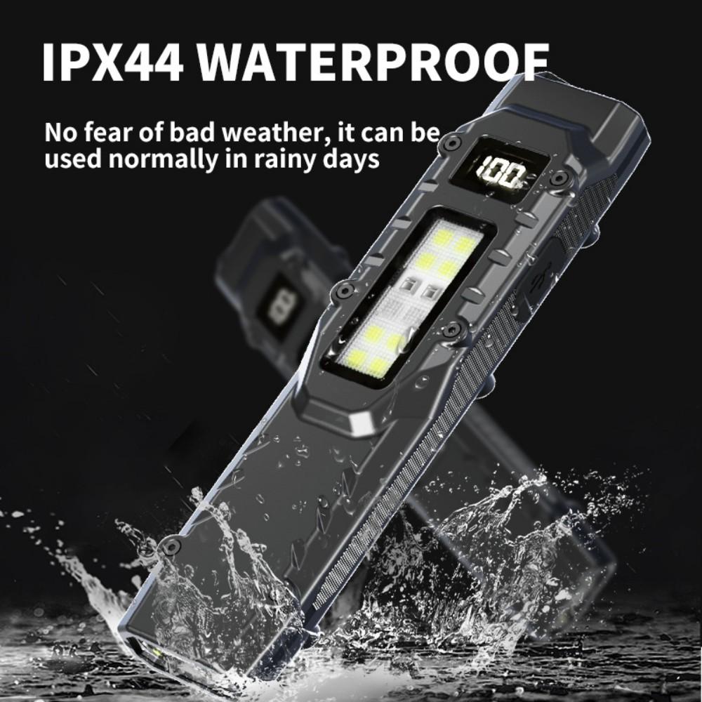 Mini Ultrathin LED Magnetic Warning Camping Flashlight Working Light Multifunctional Keychain Light Rechargeable Flashlight Outdoor