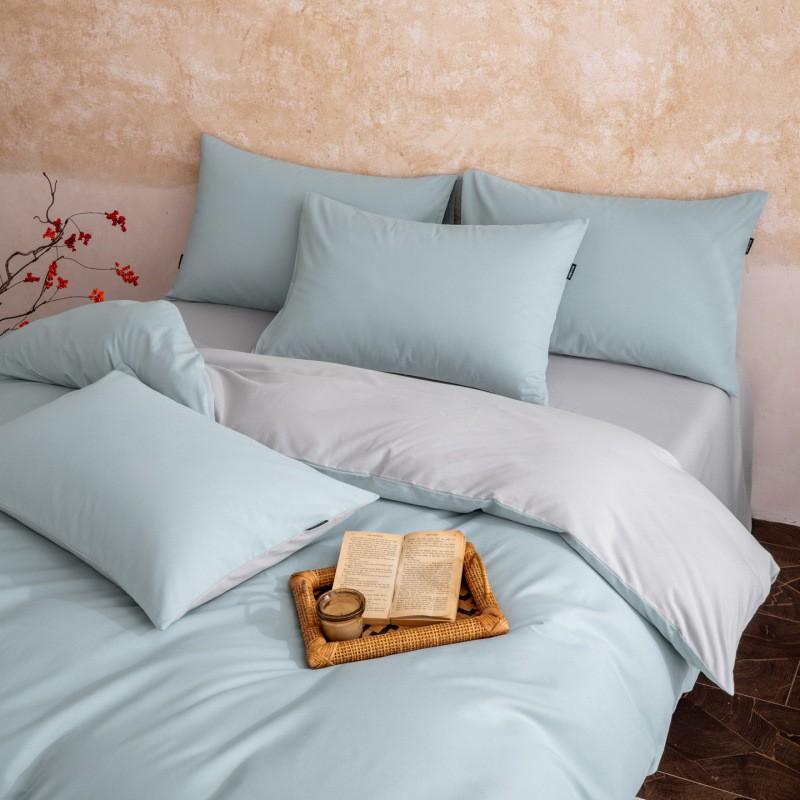 Cotton Brushed Solid Color Patchwork Thick Bedding Set Simple Style Sheet Duvet Cover Pillowcase Dorm