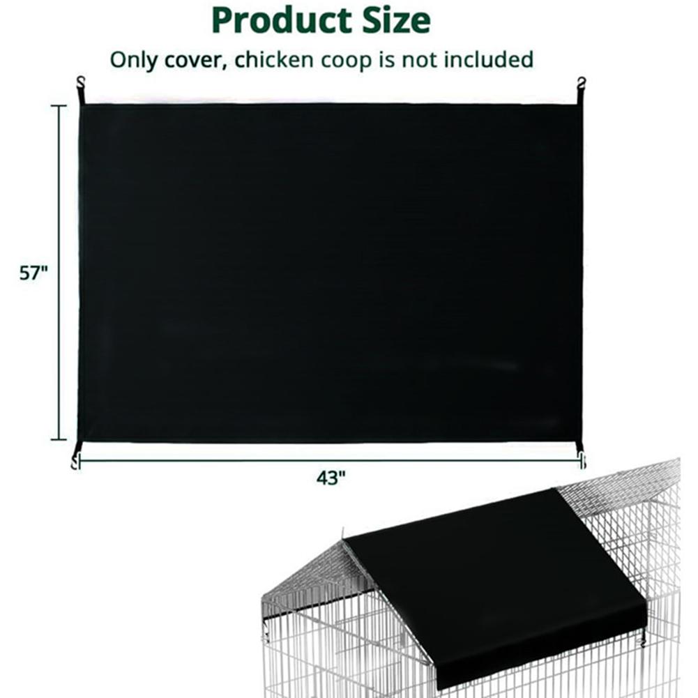 Adequate Coverage For Large Cooperage Shelter with a Size of 57x43 Inches