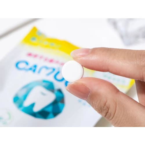 CAMUGAKI Toothpaste Tablets, 20 Tablets, Lemon Mint Powder