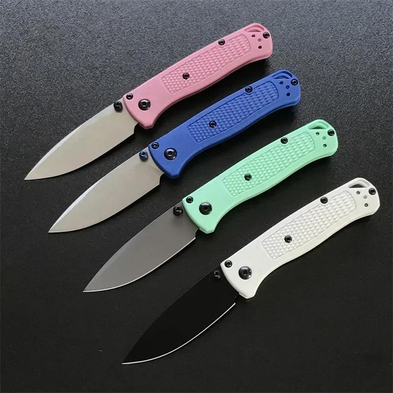 Pocket Knifes BM 533 Mini Bugout Folding Knife Nylon Fiber Handle Kitchen Knives Utility Meat Cleaver Fruit Sharp Knife EDC Tool