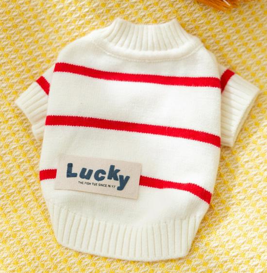 Autumn/Winter Warm Knitted Cat & Small Dog Sweater with Pompoms
