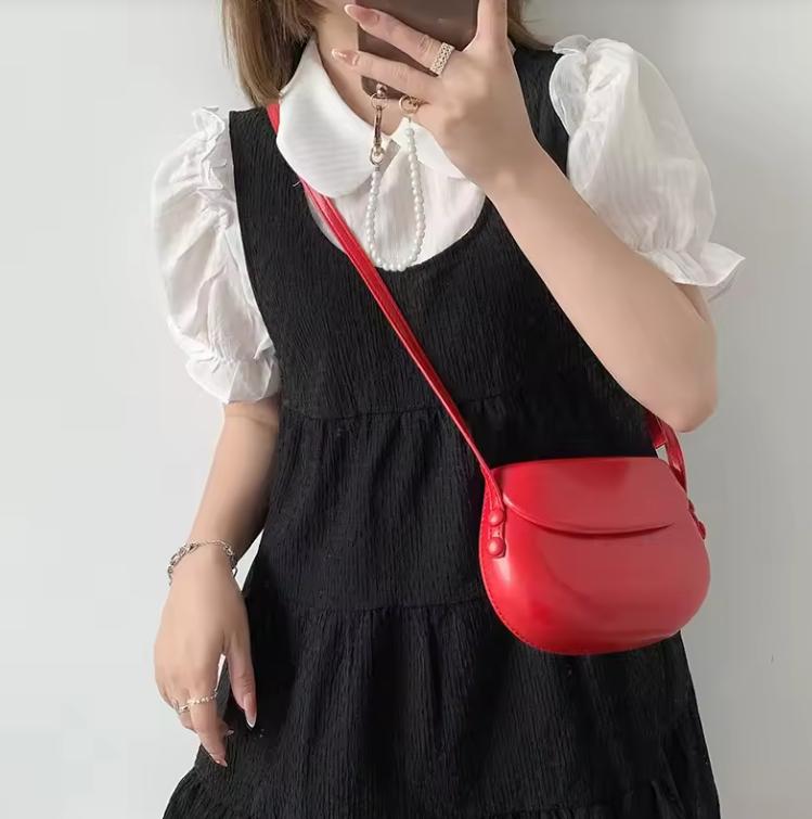 Candy Farbe Frauen Sattel Schulter Tasche Tragbare Weibliche Kupplung Geldbörse Handtaschen Umhängetasche Mode Damen Kleine Messenger Taschen