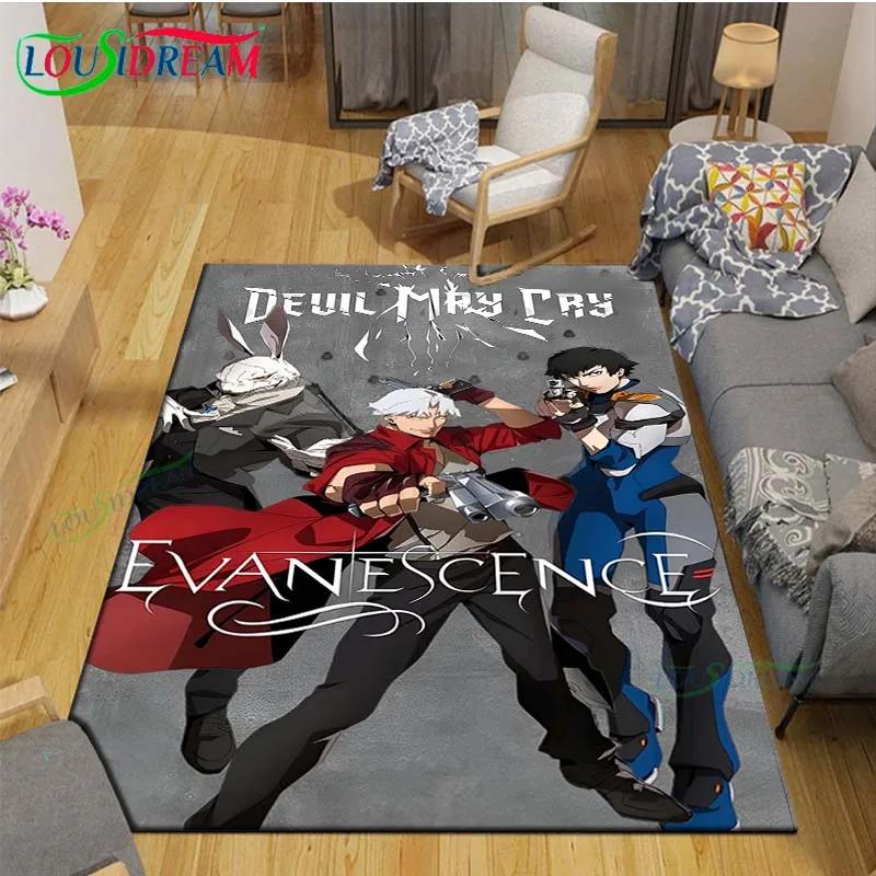 Fashion D-Devil May Cry Game Printed Carpet Outdoor Area Rug Non -slip Carpet Bedroom Decor Carpet for Living Room Birthday Gift