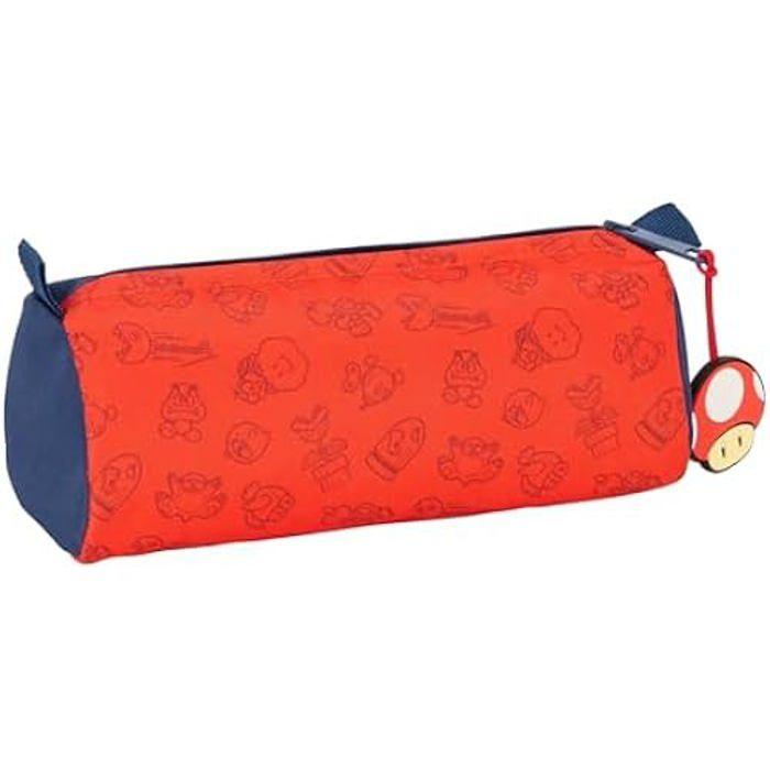 Federmäppchen - SAFTA - SUPER MARIO TRICK - Reißverschluss - Geräumiges Fach - Kind