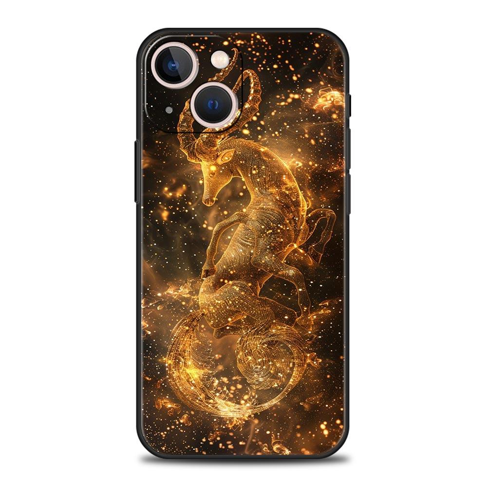 Moon Galaxy Universe Phone Case For iPhone 17 16 15 Pro Max 11 12 13 14 7 8 Plus SE 2020 X XR XS Cover Soft Black