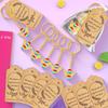 20 Set Angel Keychain Gift Bulk Thank You Gift Baptism Pendant Keychain Favor Key Ring With Thank You Tag Organza Bag