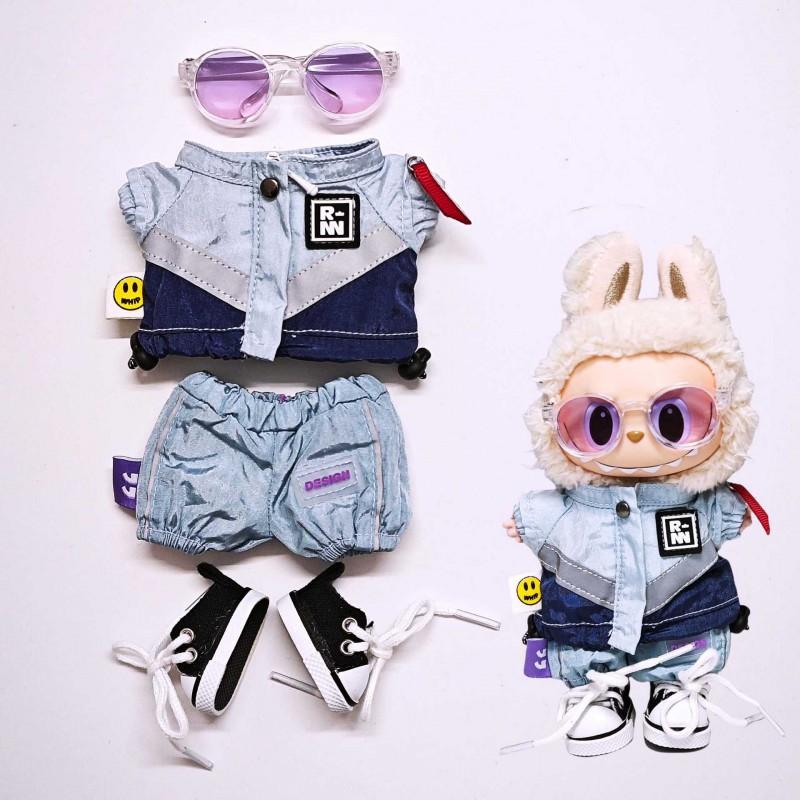 Labubu Doll Clothes Set Sporty Outfit Pants Jacket 1st 2nd 3rd Gen Collectible Figure Accessories