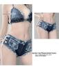 Low Waist Ripped Denim Shorts for Women - Sexy Nightclub Performance Hot Pants