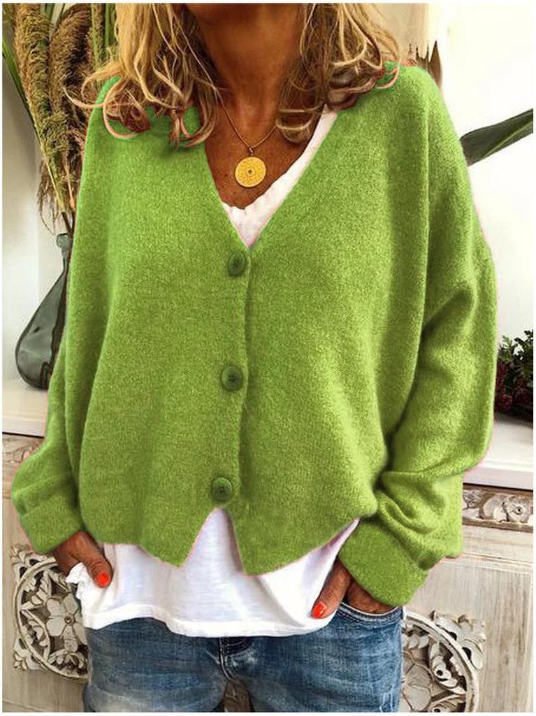 2023 Autumn/Winter Women's Casual Loose Knit Cardigan Sweater