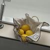 Nordic Wire Storage Basket Portable Kitchen Fruit Storage Basket Wire Woven Basket  Living Room