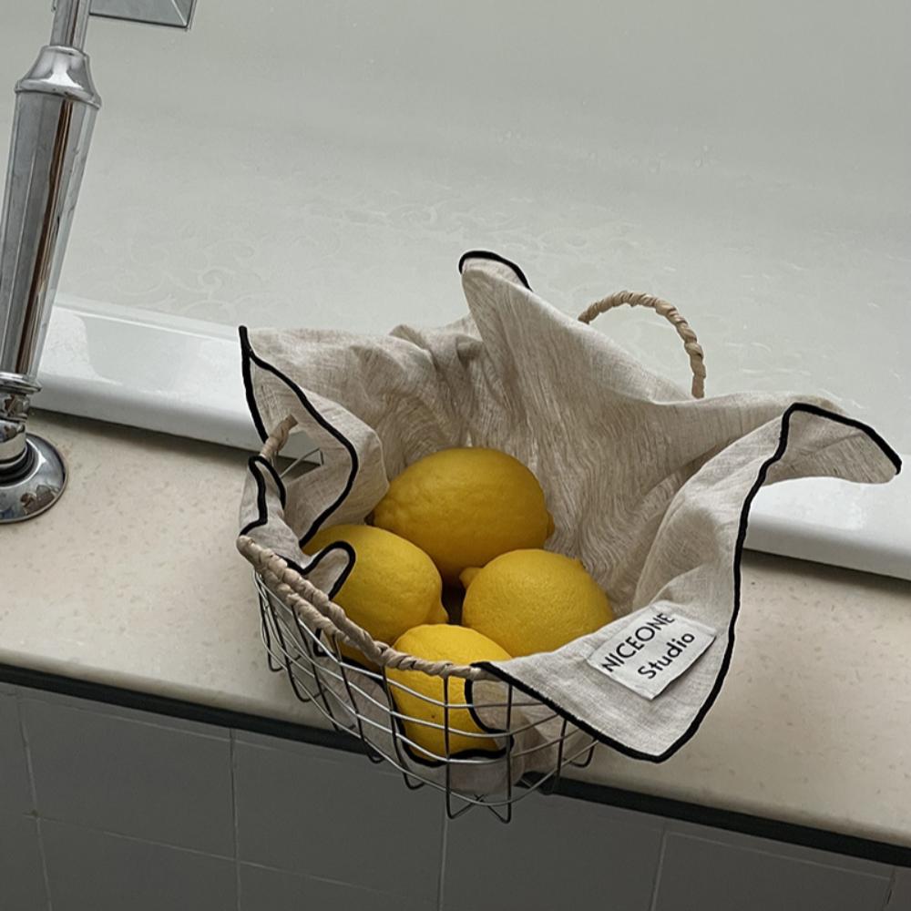 Nordic Wire Storage Basket Portable Kitchen Fruit Storage Basket Wire Woven Basket  Living Room