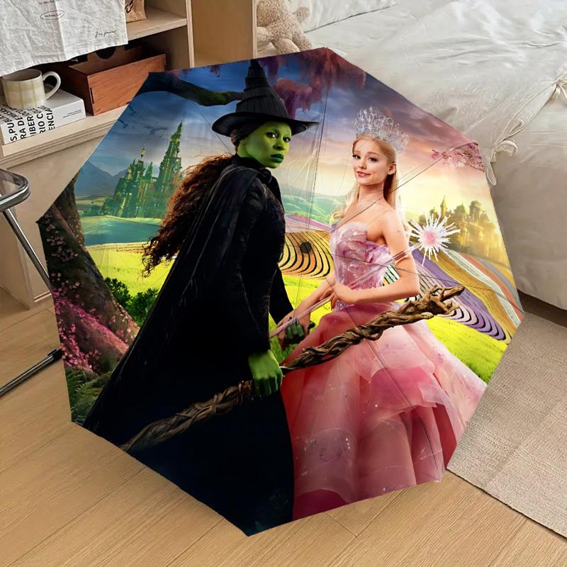 

1pc Wicked Automatic Folding Umbrella, Portable Collapsible Design, Casual Outdoor Accessory L1127035