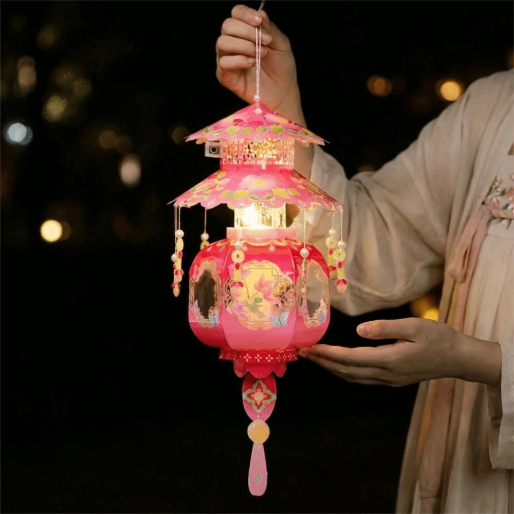 PVC Mid-Autumn Festival Lantern Lightweight Hanging LED Lantern  Party Decoration
