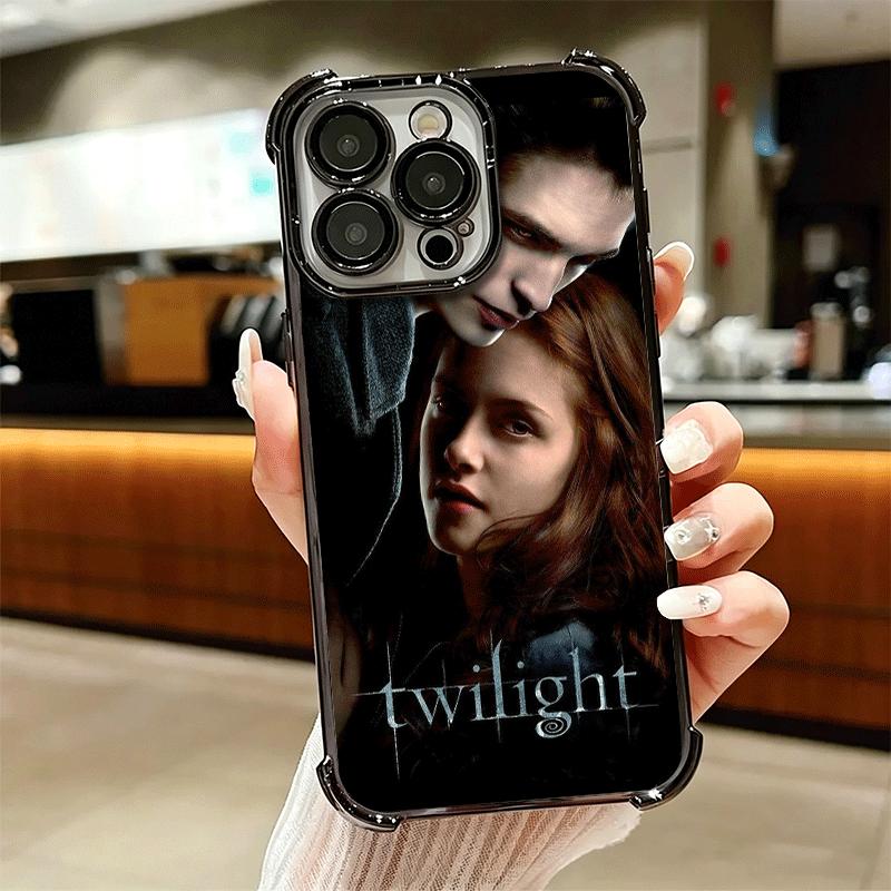 Twilight Saga Edward Soft Phone Case For iPhone 15 16 17 Air 14 Pro Max 16E Plus 13 12 Mini Plating Anti-Fall Fundas