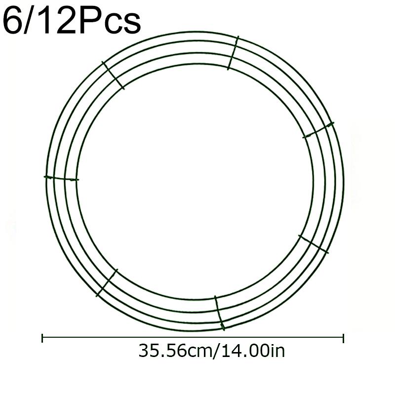 6 Stück/12 Stück Kranzmaterialien Zuhause Metall Hochzeiten Blumendekorationen Party Feiern Weihnachtsbedarf DIY