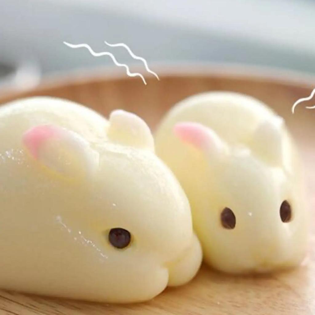 1pc-Silicone Rabbit Mold Fondant Bunny Mold Chocolate Cake Mold Mousse Cake Decoration Dessert Baking Mold DIY Candle Model