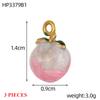 3PCS/LOT CARLIDANA Gold Plated Stainless Steel Charms, Cute 3D Mushroom Candy Fruit Pendants for DIY Bracelet Earring Jewelry