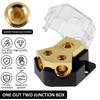 2 Way Car Audio Amplifier Distribution Block Meter 0/2/4 Input 4/6/8 Output Copper Premium Power Distributor Connection Block