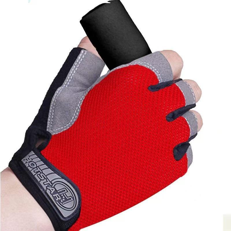 Unisex Halbfinger Atmungsaktive Rutschfeste Handschuhe für Outdoor-Fitness, Radfahren und Klettern.