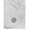 LOUIS VUITTON 14Stainless Steel One Point Intro Long Sleeve Button Down Shirt tops XL whiteUsed