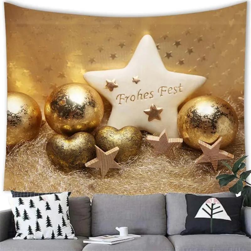 Christmas Theme Tapestry Living Room Bedroom Home Christmas Decoration