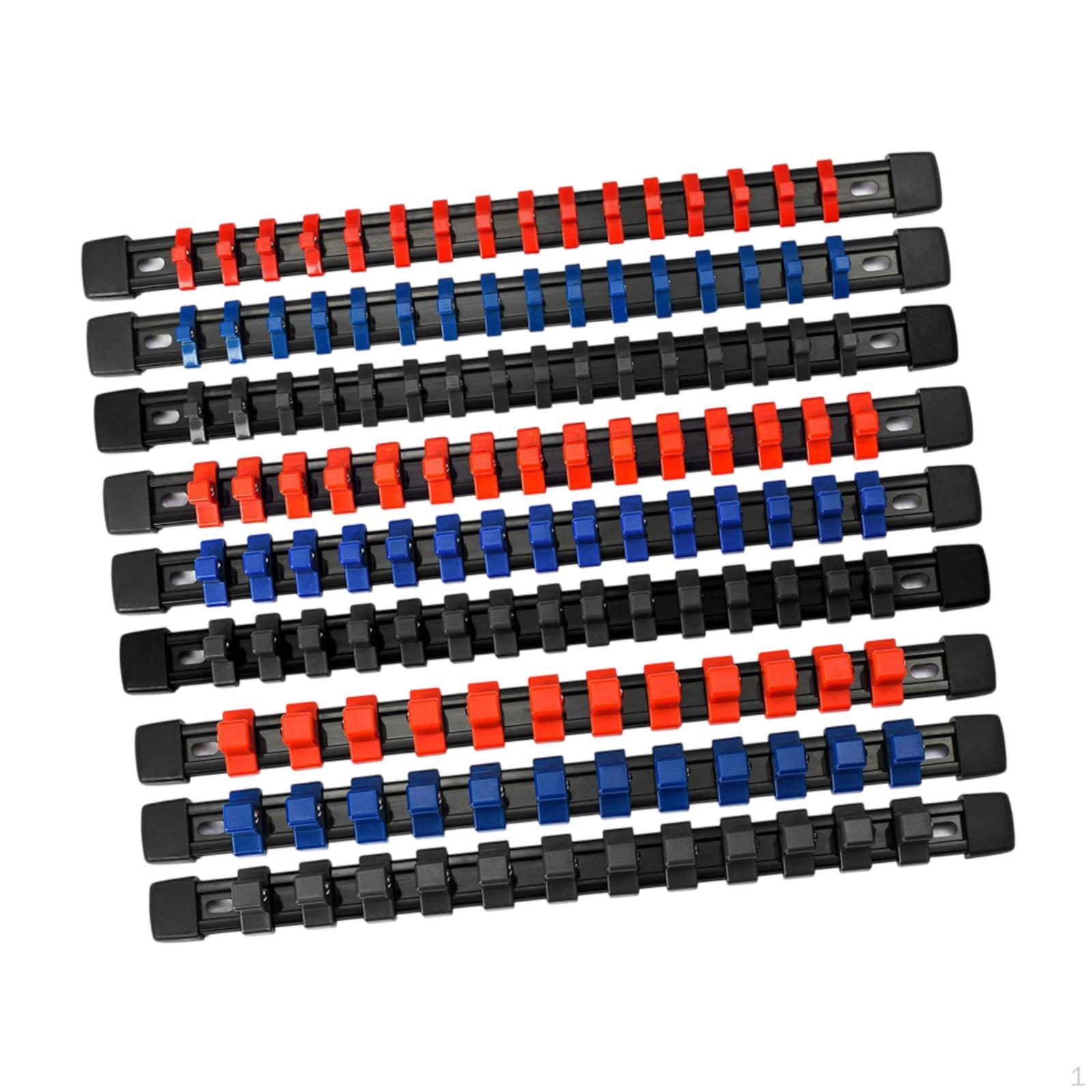 

9 шт. Органайзеры для розеток, держатели для аксессуаров, комплект из прочных деталей для верстака Black Red Blue