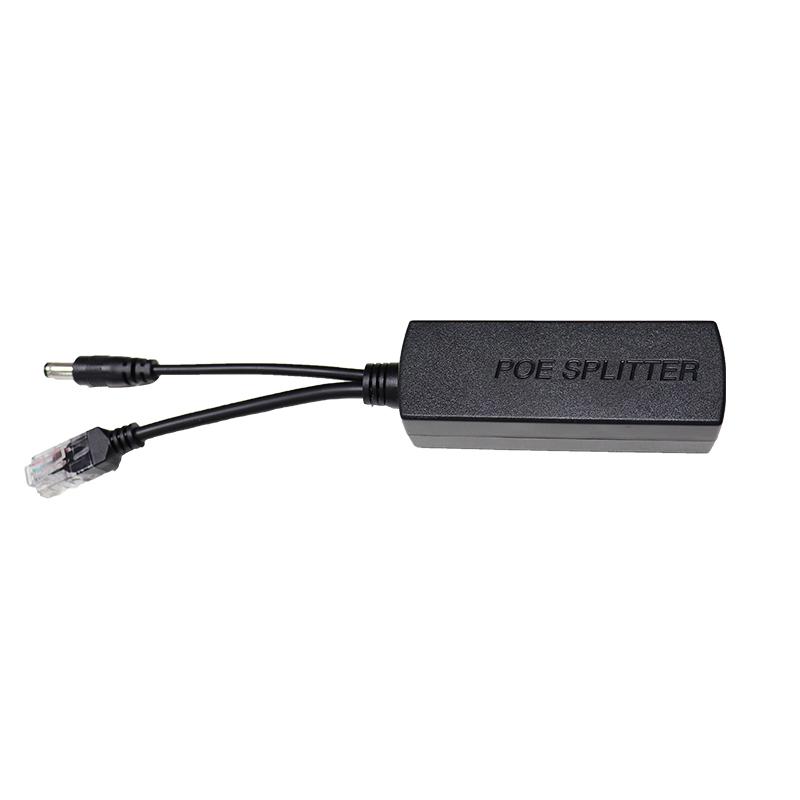 Neuer POE-Splitter 24V/48V auf 12V/5V IEEE 802.3af Ausgang Power Over Ethernet Splitter Adapter Sicherheitssystem (Plug & Play)
