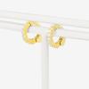 ESTELLE [Official] Women's Silver Earrings with Yellow Gold Plated Cubic Zirconia (Product Code: 0776-0058-0000-0000)