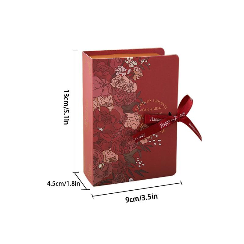 5Pcs Creative DIY Book Shape Candy Box with Ribbon Gift Packaging Bag Candy Dragee