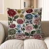 2D Colorful Floral & Geometric Pattern Pillow Covers Pattern Cushion Cover Suitable For Sofa Bedroom Car Pillow Cover