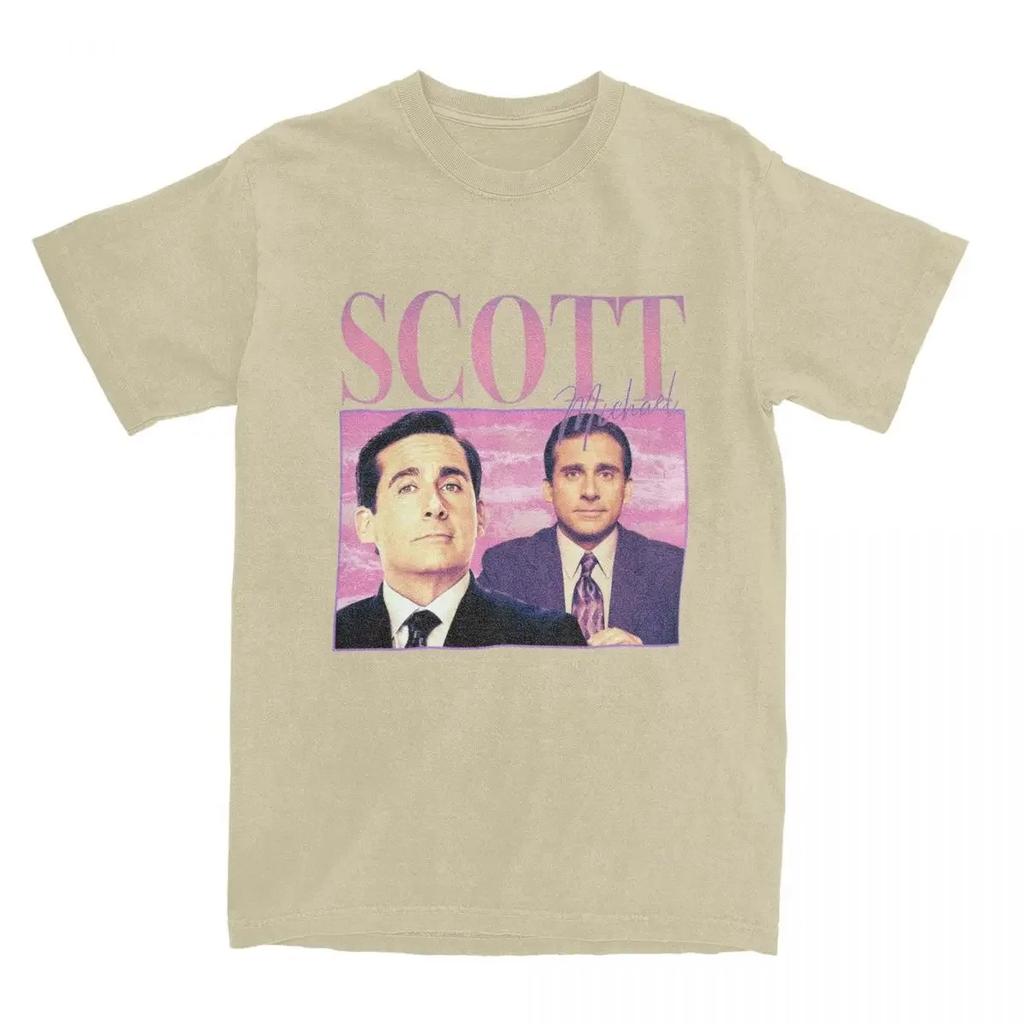 Vintage 90s Retro Style Michael T-Shirt Crew Neck Cotton T Shirt The Office Short Sleeve Tees Gift Idea Clothing