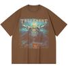 230 Gsm %100 Pamuk Heavy Metal Tişört Rock Grubu Popüler Müzik Baskılı Unisex Ağır Pamuk Tişört